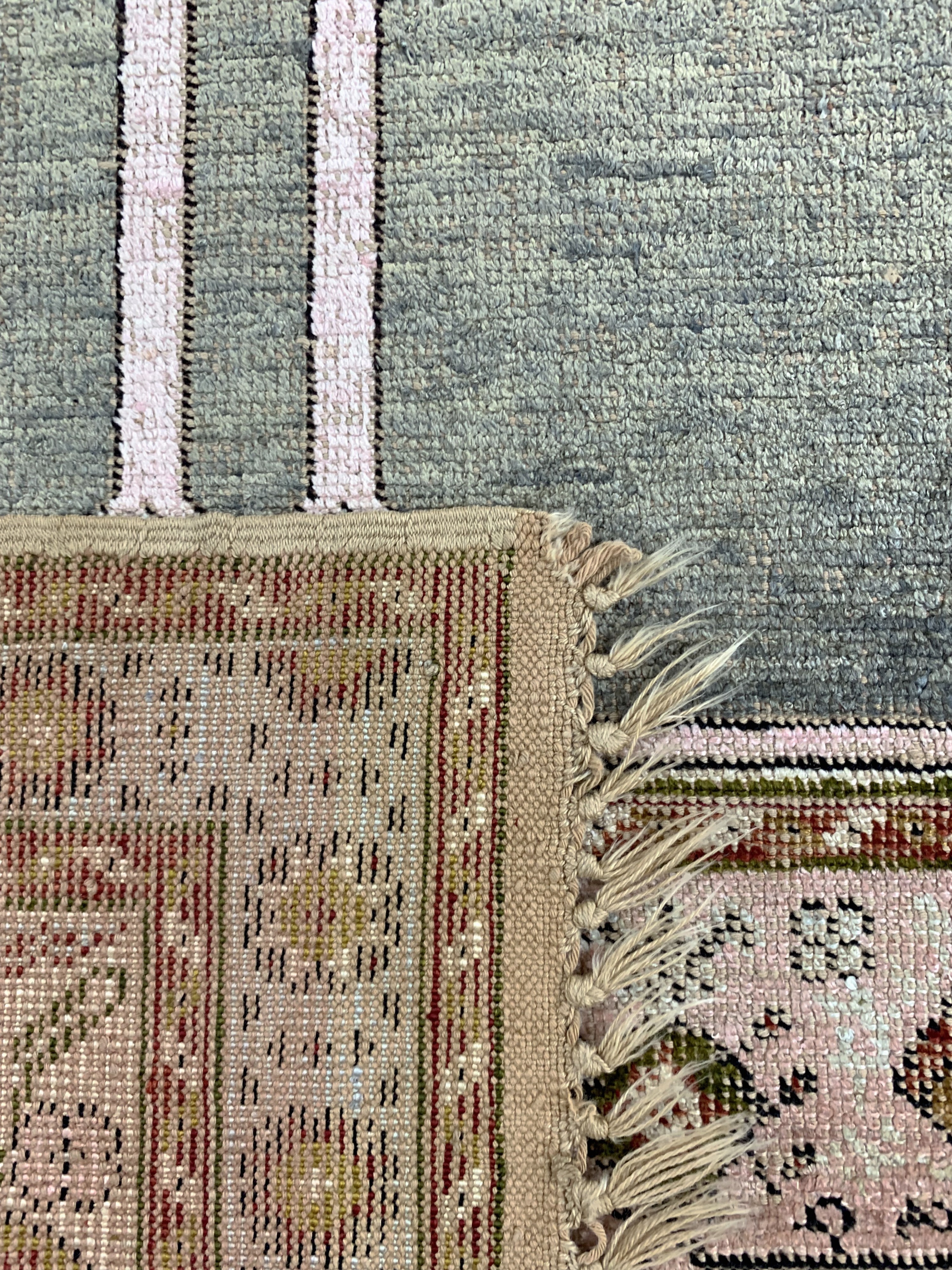 Detail e: Antiker Giordes, Türkei, um 1900, merzerisierte Baumwolle, ca. 155 x 120 cm, EHZ:(gleichmäßig dünn)