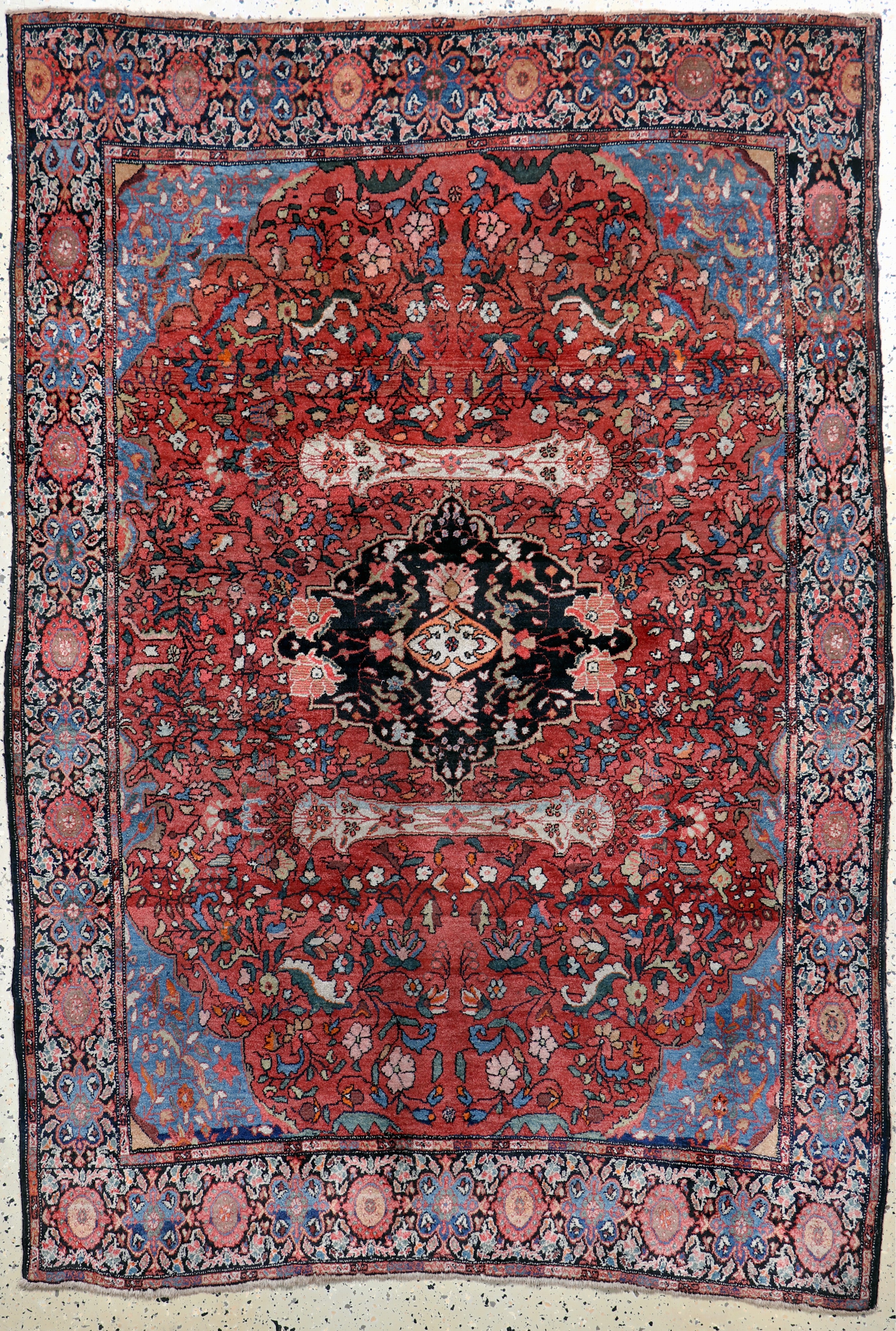 Sarogh"Farahan"antik, Persien, um 1900, Wolle auf Baumwolle, ca. 190 x 132 cm, EHZ: 2