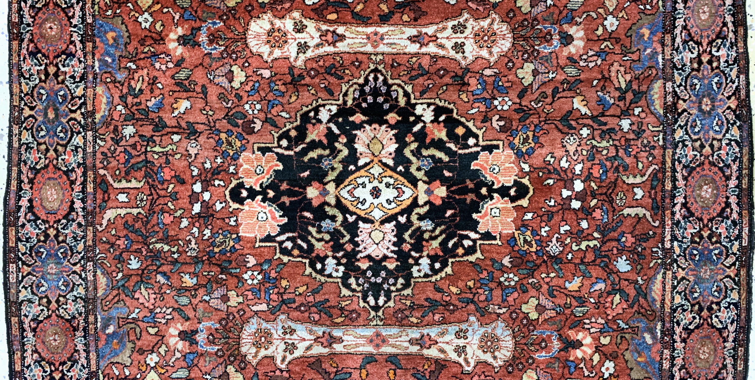 Detail b: Sarogh"Farahan"antik, Persien, um 1900, Wolle auf Baumwolle, ca. 190 x 132 cm, EHZ: 2