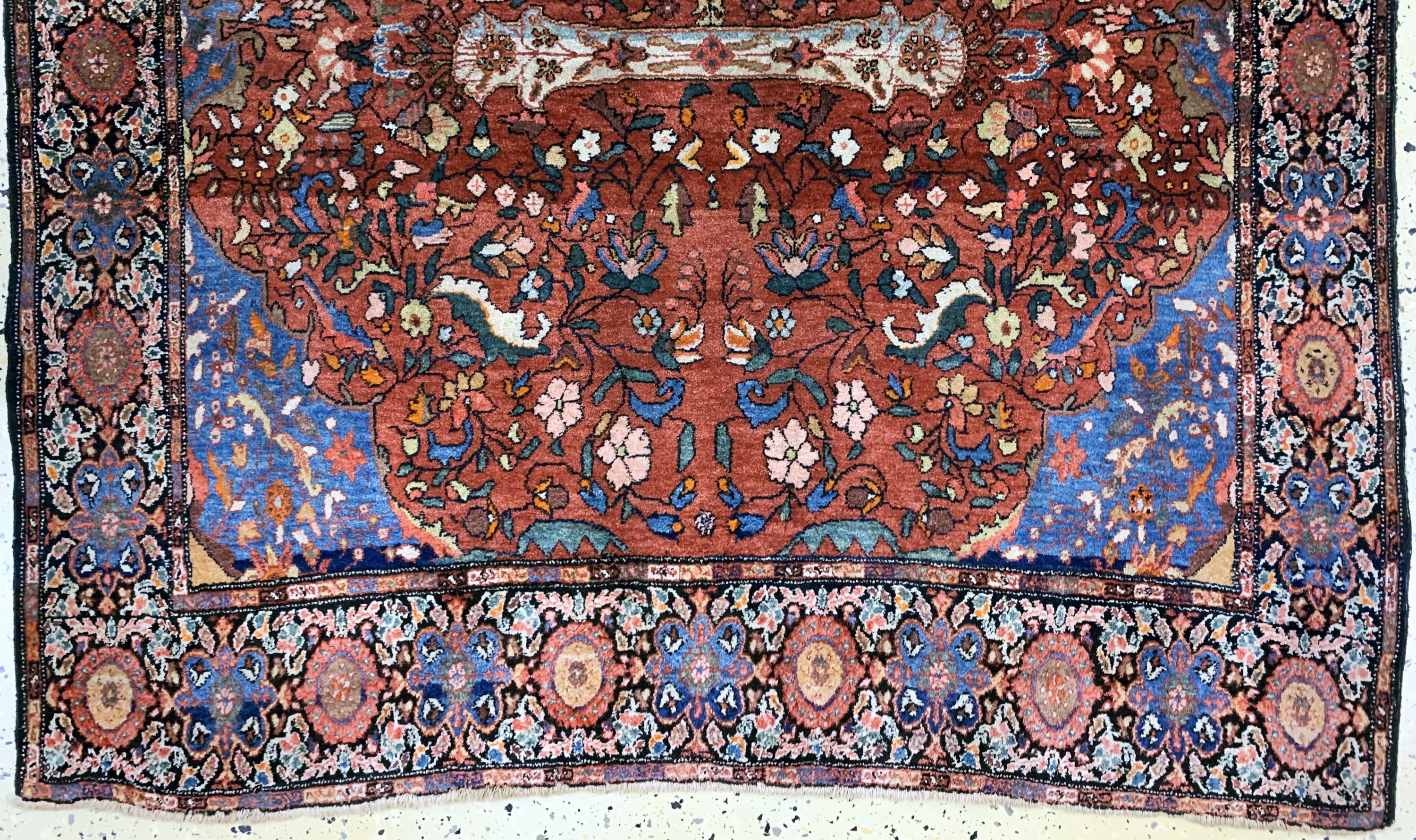 Detail c: Sarogh"Farahan"antik, Persien, um 1900, Wolle auf Baumwolle, ca. 190 x 132 cm, EHZ: 2