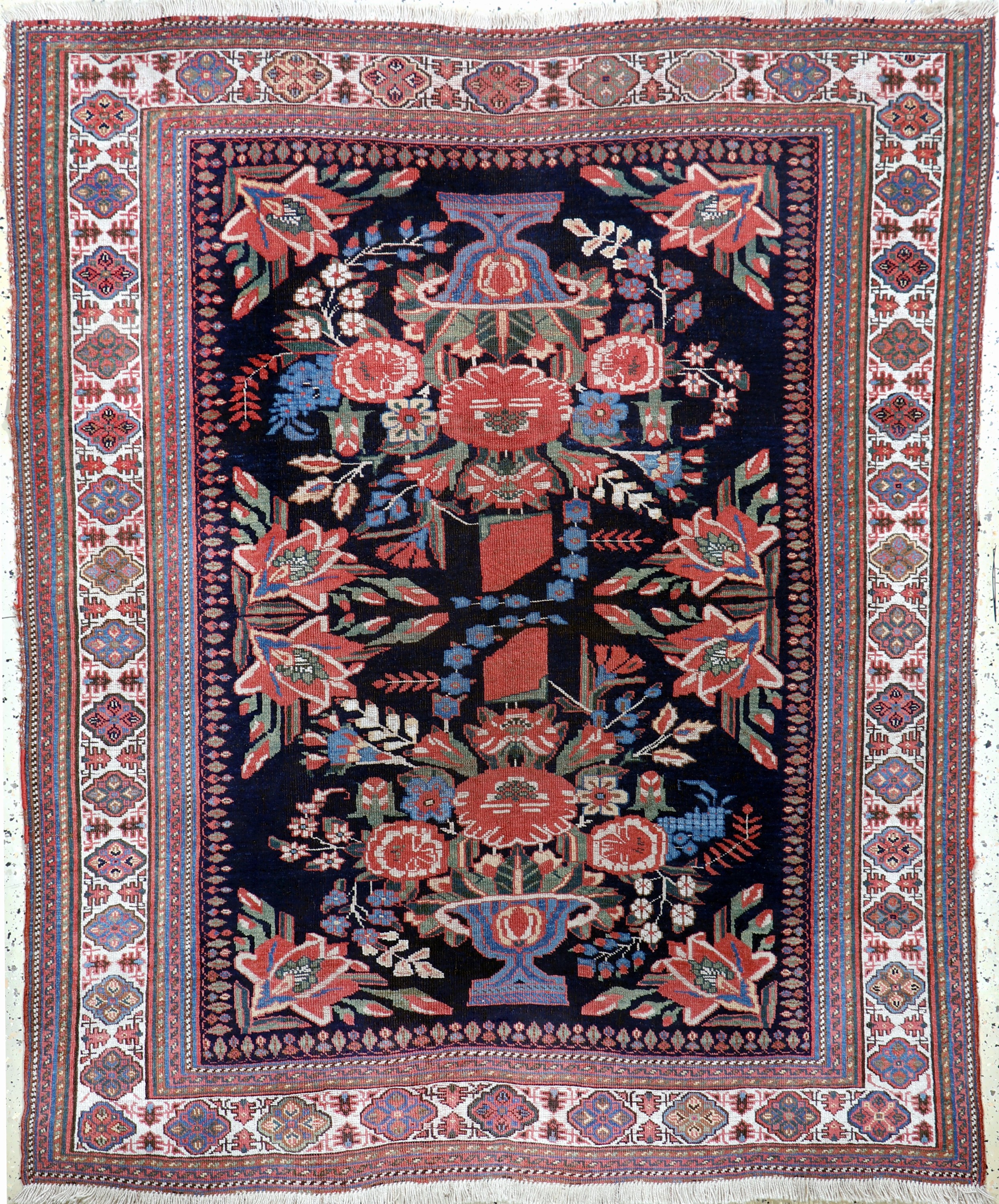Antiker Afschar, Persien, 19.Jhd, Wolle aufWolle, ca. 185 x 150 cm, EHZ:(gleichmäßig dünn)