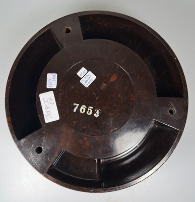 27008633d - Schiffsuhr, Marke Glashütte, Bakelitgehäuse, Glasdeckel (zu öffnen mit Uhrschlüssel, ...