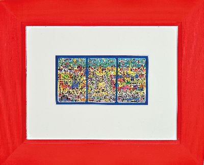 27008674k - Entw. James Rizzi, 1950-2011 New York, Telefonkarten-Edition ´Mannheim´, Siebdruck, Set ...