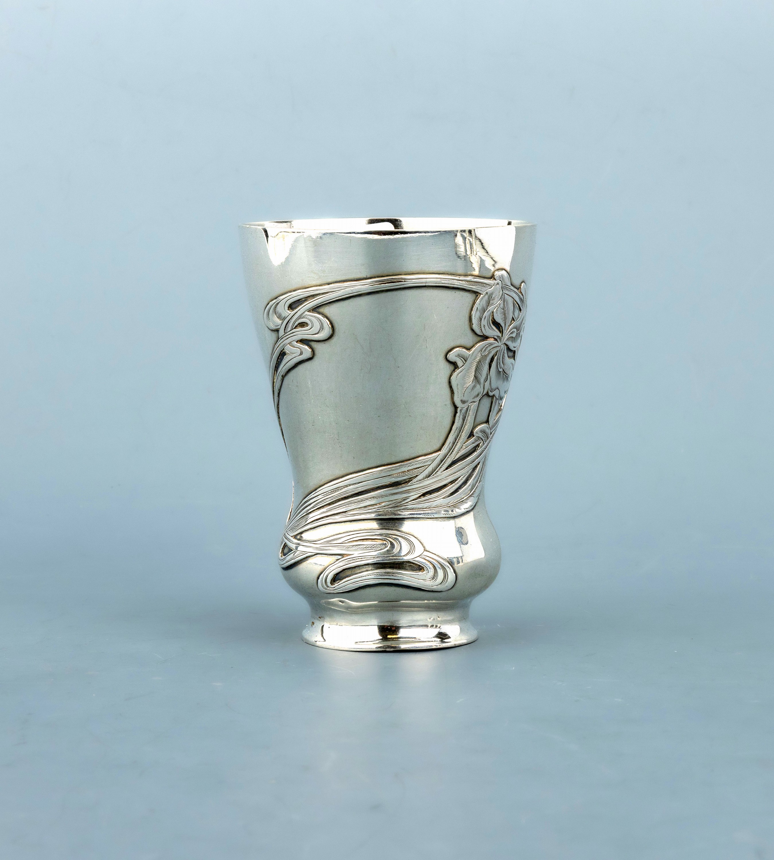 Image 27009299 - Massiver Becher, deutsch, Bruckmann & Söhne, Heilbronn, um 1900, reiner Jugendstil, ...