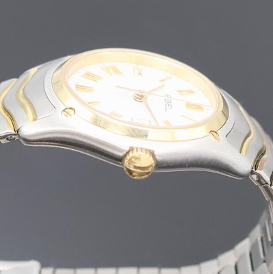 27009255c - EBEL Classic Wave Damenarmbanduhr Referenz 1257F21, quarz, Edelstahl/Gold komb. inkl. ...