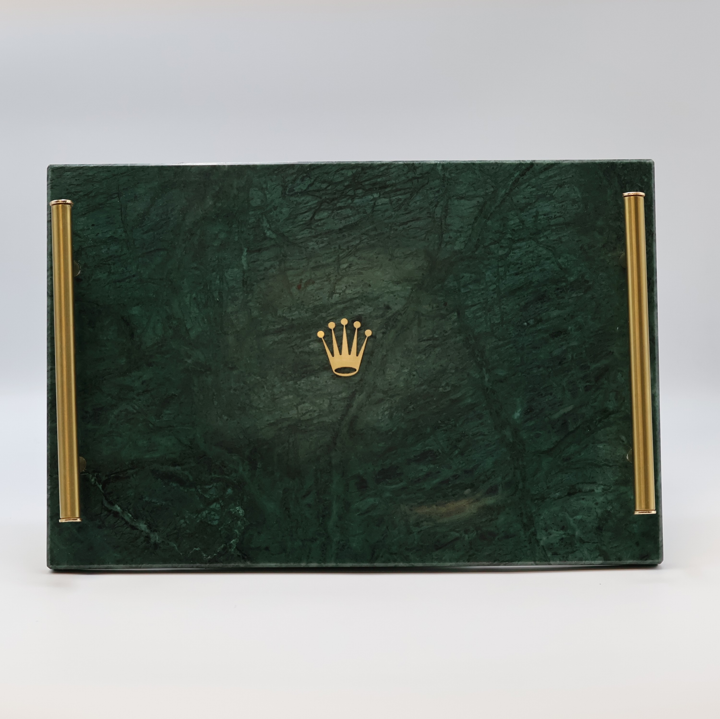 Image 27009371 - ROLEX Display aus grünem Marmor, Schweiz, M. ca. 5 x 30 x 20 cm, Gew. ca. 2350g, in ...