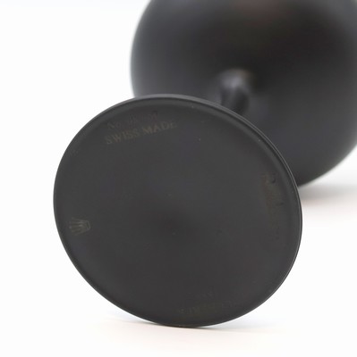 27009368b - ROLEX auf 50 Stück limitierter Champagner- Kelch, Schweiz, Glas matt-schwarz, innen ...