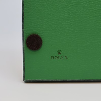 27009371b - ROLEX Display aus grünem Marmor, Schweiz, M. ca. 5 x 30 x 20 cm, Gew. ca. 2350g, in ...