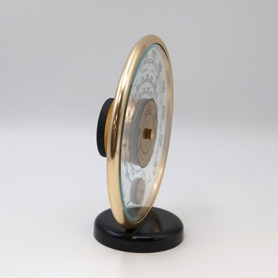 27009372b - JAEGER Wetterstation mit Glaszifferblatt, Frankreich um 1940, blass-gold eloxierter ...