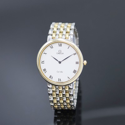 Image OMEGA De Ville Classic Armbanduhr Referenz 395.2378, quarz, Edelstahl/Gold komb. inkl. ...