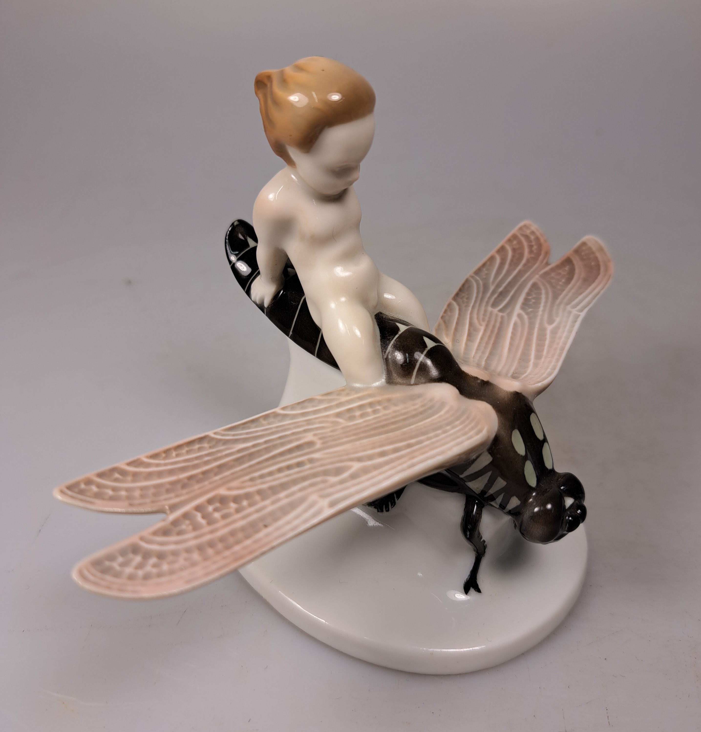 Detail a: 3 Porzellanfiguren, Rosenthal, 20. Jh., 1x Blaumeise, sign. F. Heidenreich, bunt bemalt, H. ca. 11cm; 1x Entenpaar, sign. Himmelstoss, bunt bemalt, ...