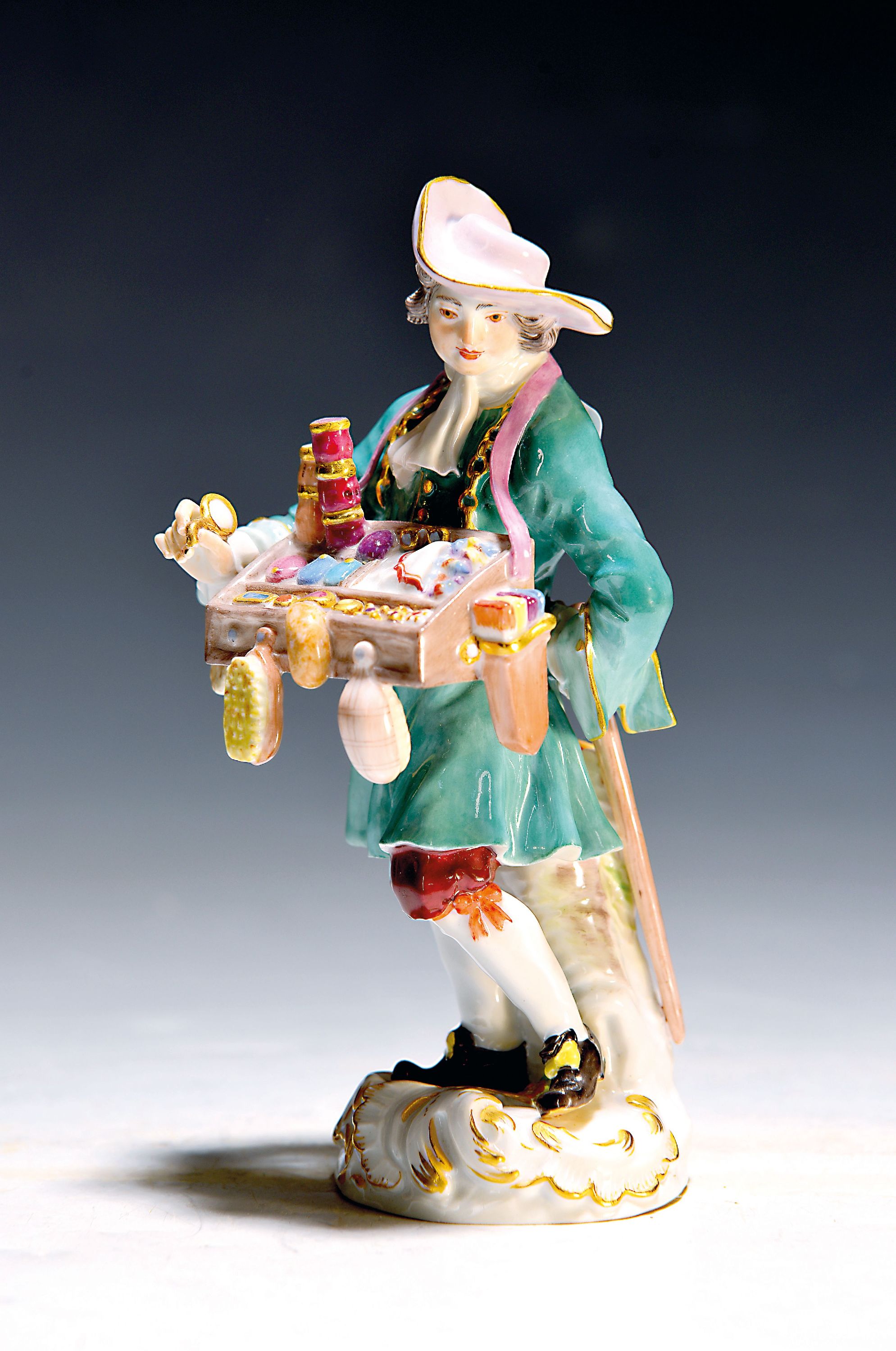 Image 27010140 - Porzellanfigur, Meissen, 20. Jh., Der Kurzwarenverkäufer aus dem Crie de Paris, Entwurf ...