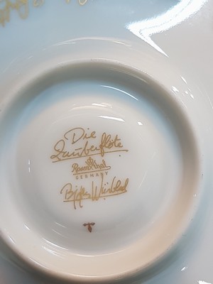 27010135e - Mokkaservice Zauberflöte, Rosenthal, 1980er-Jahre, Porzellan, vergoldeter ...