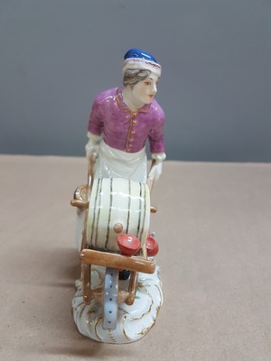 27010141b - Porzellanfigur, Meissen, 20. Jh., Weinverkäufer aus der Serie: Crie de Paris, Entw. von ...