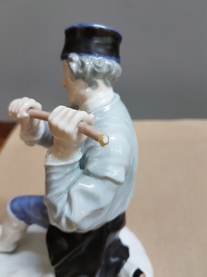 27010263f - 8 porcelain figures of miners, Fürstenberg, 2nd half of the 20th century, porcelain, ...