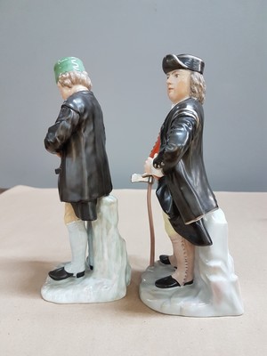 27010263i - 8 porcelain figures of miners, Fürstenberg, 2nd half of the 20th century, porcelain, ...
