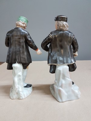 27010263j - 8 porcelain figures of miners, Fürstenberg, 2nd half of the 20th century, porcelain, ...