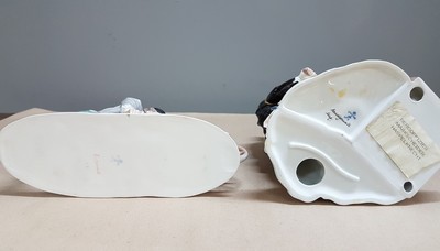 27010263x - 8 porcelain figures of miners, Fürstenberg, 2nd half of the 20th century, porcelain, ...