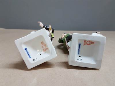 27010289f - 2 Porzellanfiguren Preußischer und Hannoverscher Bergmann, KPM Berlin, Entw. Johannes ...