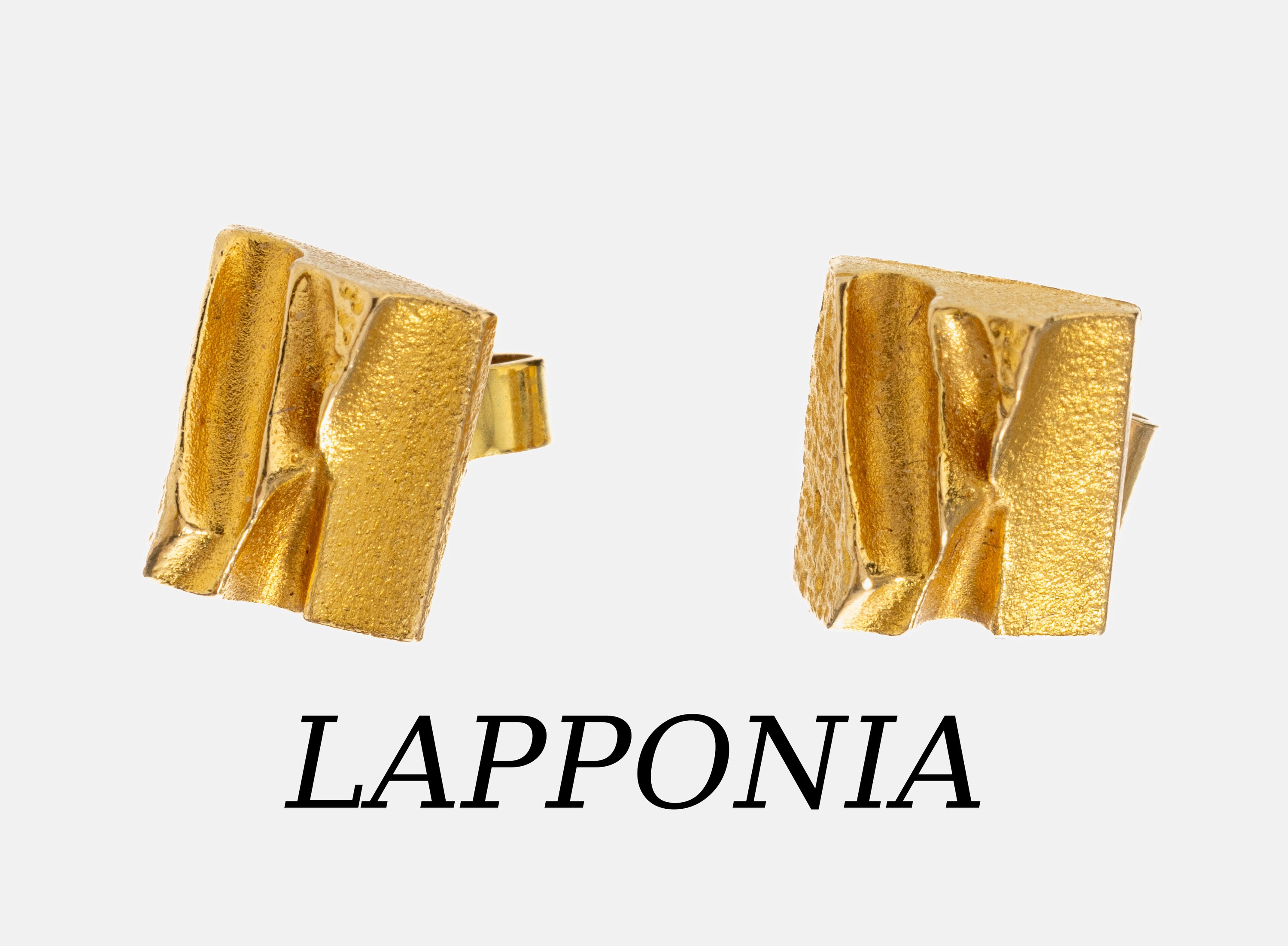 Image 27010306 - Paar 18 kt Gold LAPPONIA Ohrstecker, GG 750/000, typ. abstraktes Design, ca. 2.7 g