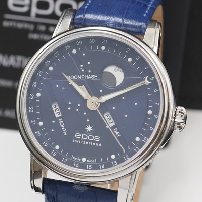 27010630a - EPOS BM North Star Herrenarmbanduhr Referenz 3439K/0978, Schweiz lt. beil. Pap. verk. ...