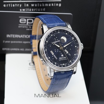 27010630b - EPOS BM North Star Herrenarmbanduhr Referenz 3439K/0978, Schweiz lt. beil. Pap. verk. ...