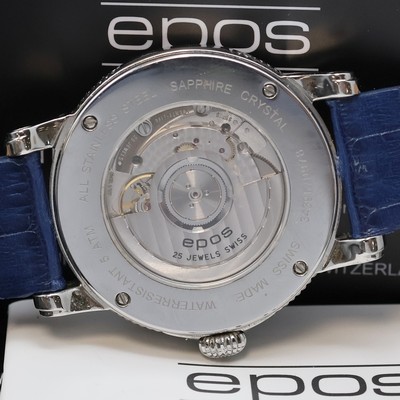 27010630f - EPOS BM North Star Herrenarmbanduhr Referenz 3439K/0978, Schweiz lt. beil. Pap. verk. ...