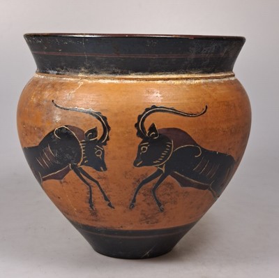 27011087f - Becher/Gefäß nach attischem Vorbild, Keramik, Historismus, um 1880, henkelloses ...