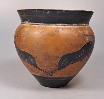 27011087g - Becher/Gefäß nach attischem Vorbild, Keramik, Historismus, um 1880, henkelloses ...