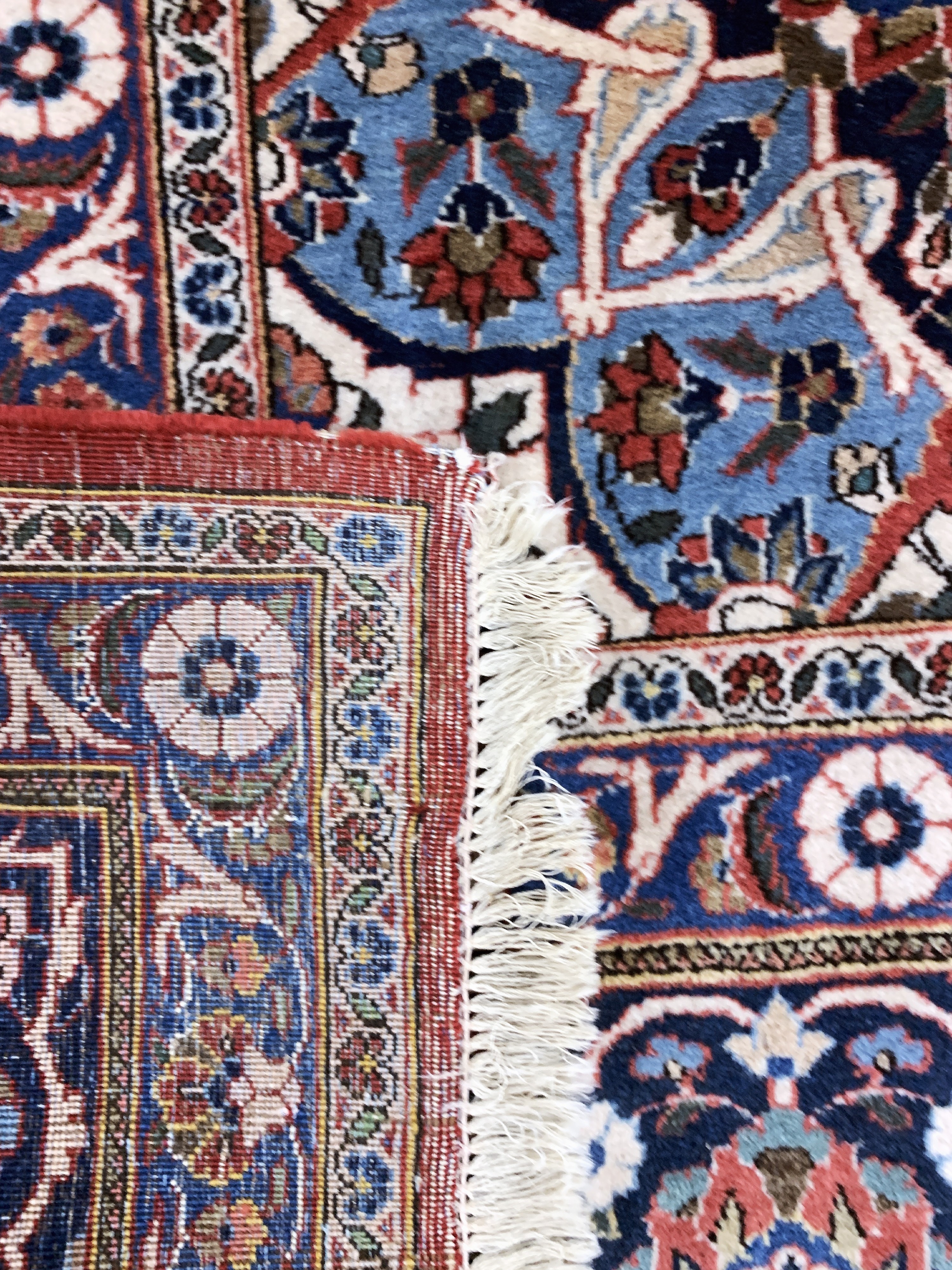 Detail j: Keschan, Persien, Mitte 20.Jhd, Wolle auf Baumwolle, ca. 500 x 330 cm, EHZ: 2-3