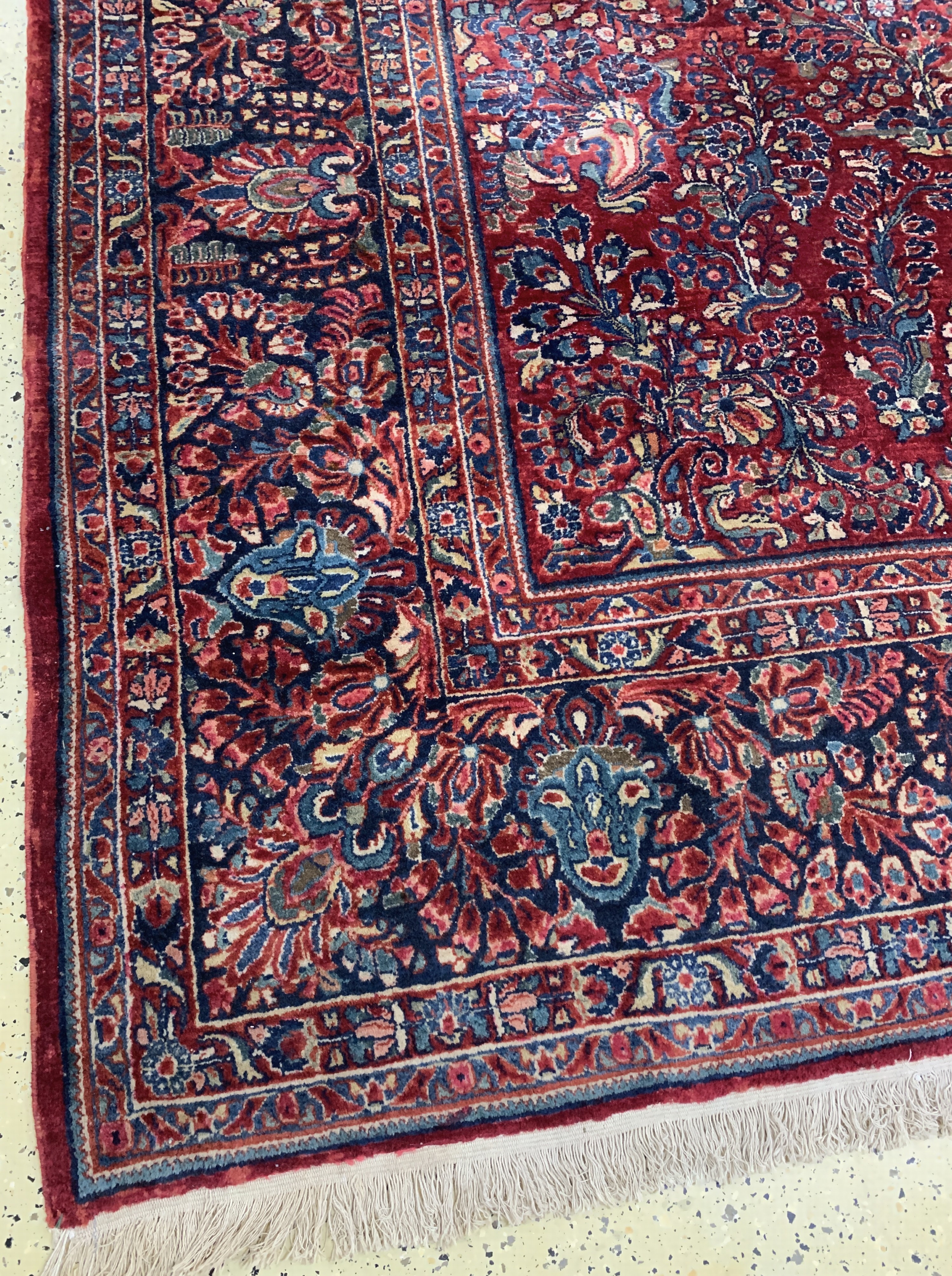 Detail c: Us Re-Import Sarogh, Persien, Anfang 20.Jhd, Wolle auf Baumwolle, ca. 545 x 320 cm,EHZ: 2, (kleine restaurierungen)
