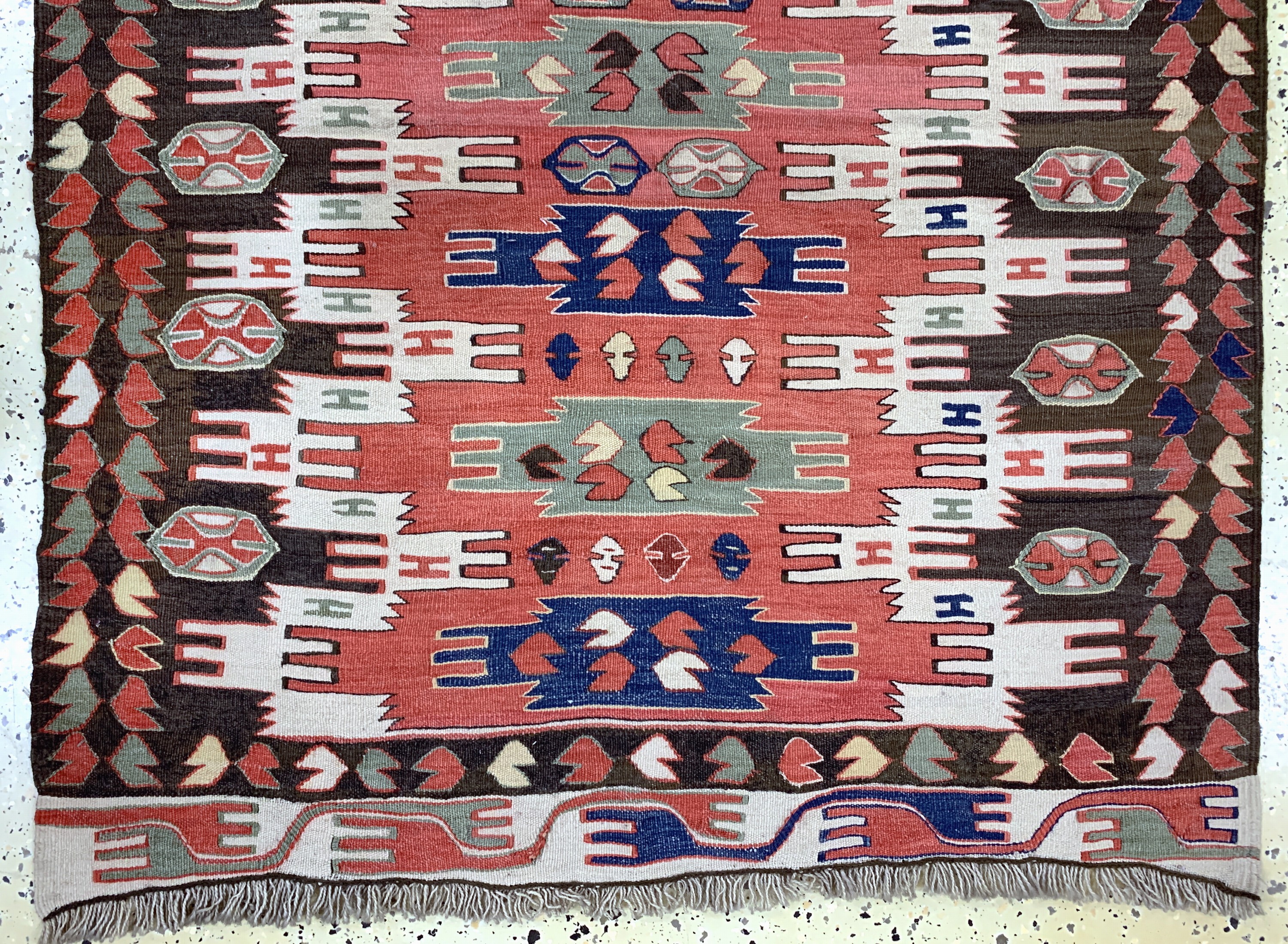Detail c: Anatol Kelim, Türkei, Anfang 20.Jhd, Wolle auf Wolle, ca. 180 x 110 cm, EHZ: 2
