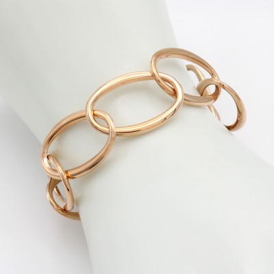 27011159a - Armband, RG 585/000, große ovale Glieder, D. ca. 18 mm, integrierte Schließe, L. ca. ...