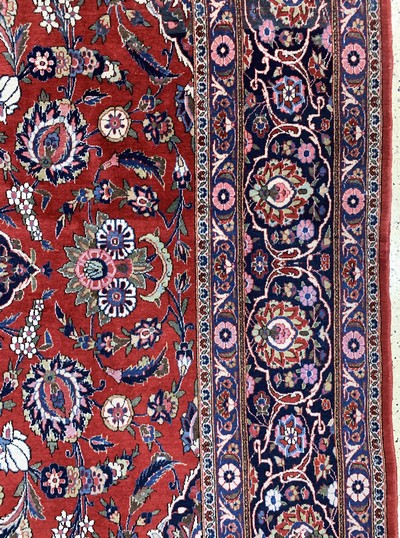 27011196f - Keschan, Persien, Mitte 20.Jhd, Wolle auf Baumwolle, ca. 500 x 330 cm, EHZ: 2-3 ...