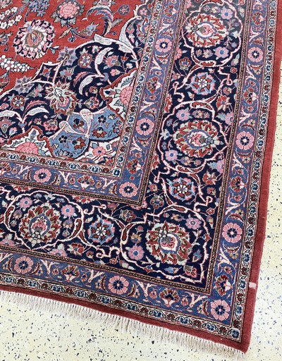 27011196g - Keschan, Persien, Mitte 20.Jhd, Wolle auf Baumwolle, ca. 500 x 330 cm, EHZ: 2-3 ...