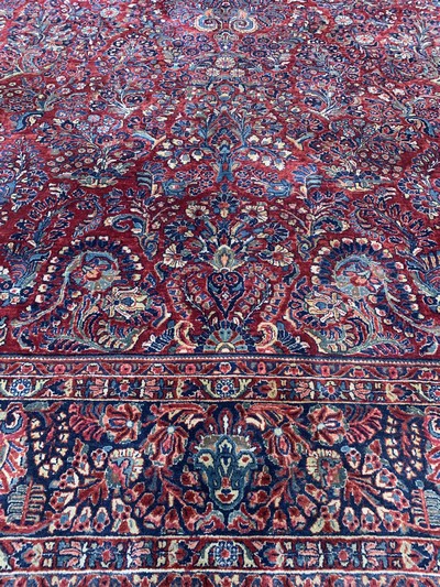 27011197k - Us Re-Import Sarogh, Persien, Anfang 20.Jhd, Wolle auf Baumwolle, ca. 545 x 320 cm,EHZ: ...