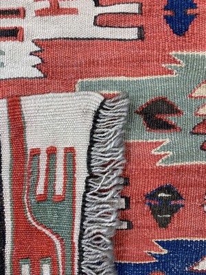 27011199e - Anatol Kelim, Türkei, Anfang 20.Jhd, Wolle auf Wolle, ca. 180 x 110 cm, EHZ: 2