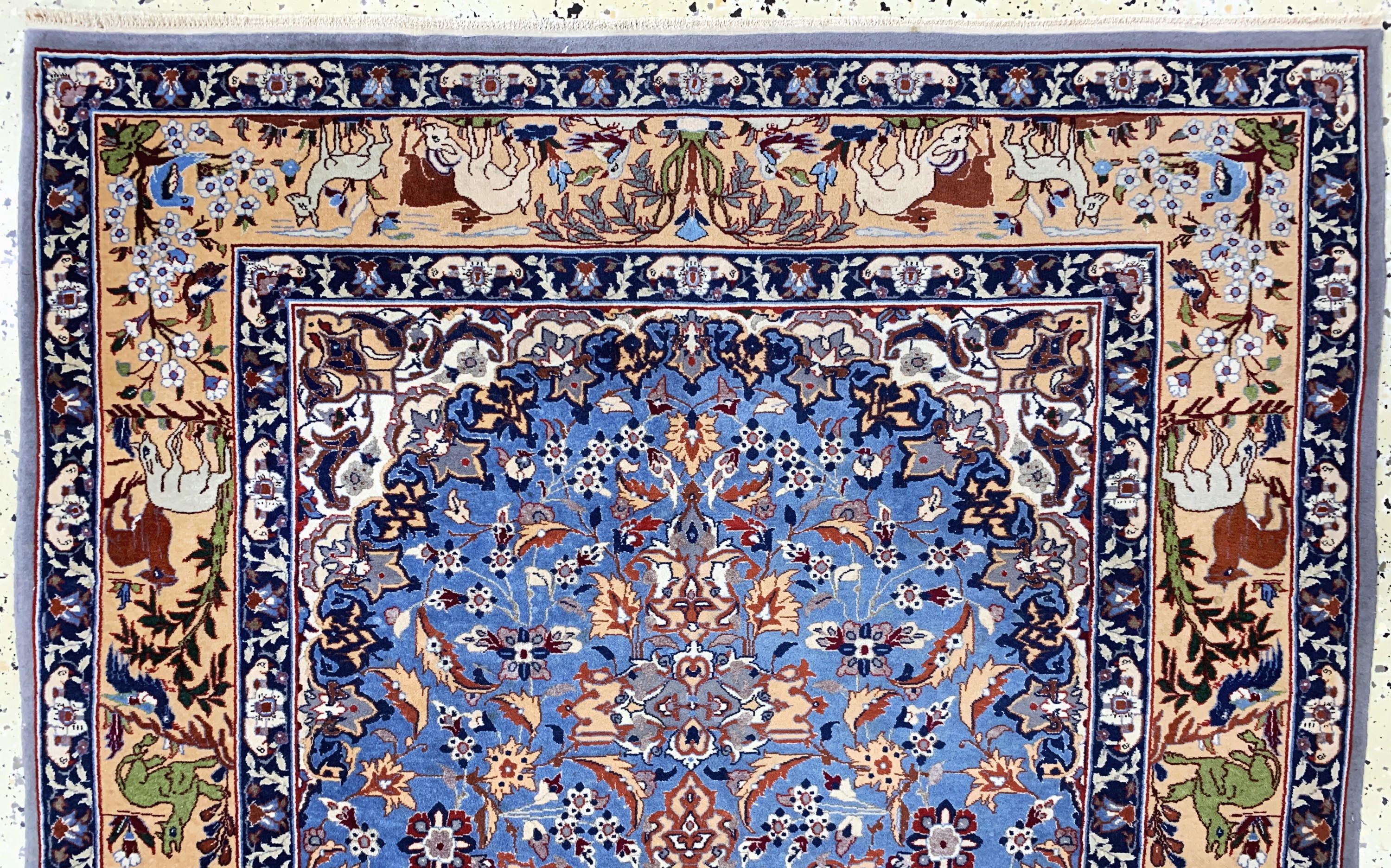 Detail a: Najafabad fein, Persien, Anfang 20.Jhd, Wolle auf Baumwolle, ca. 170 x 117 cm, EHZ: 2
