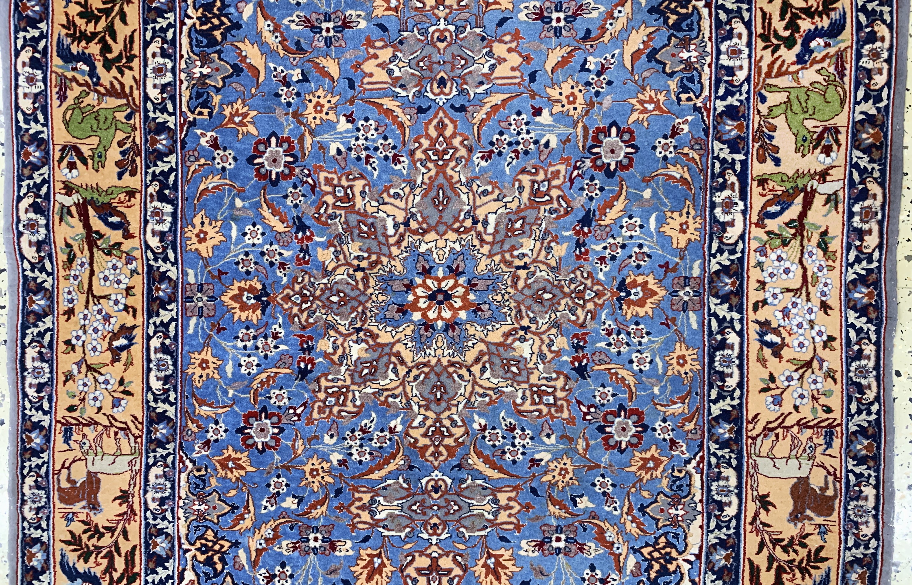 Detail b: Najafabad fein, Persien, Anfang 20.Jhd, Wolle auf Baumwolle, ca. 170 x 117 cm, EHZ: 2