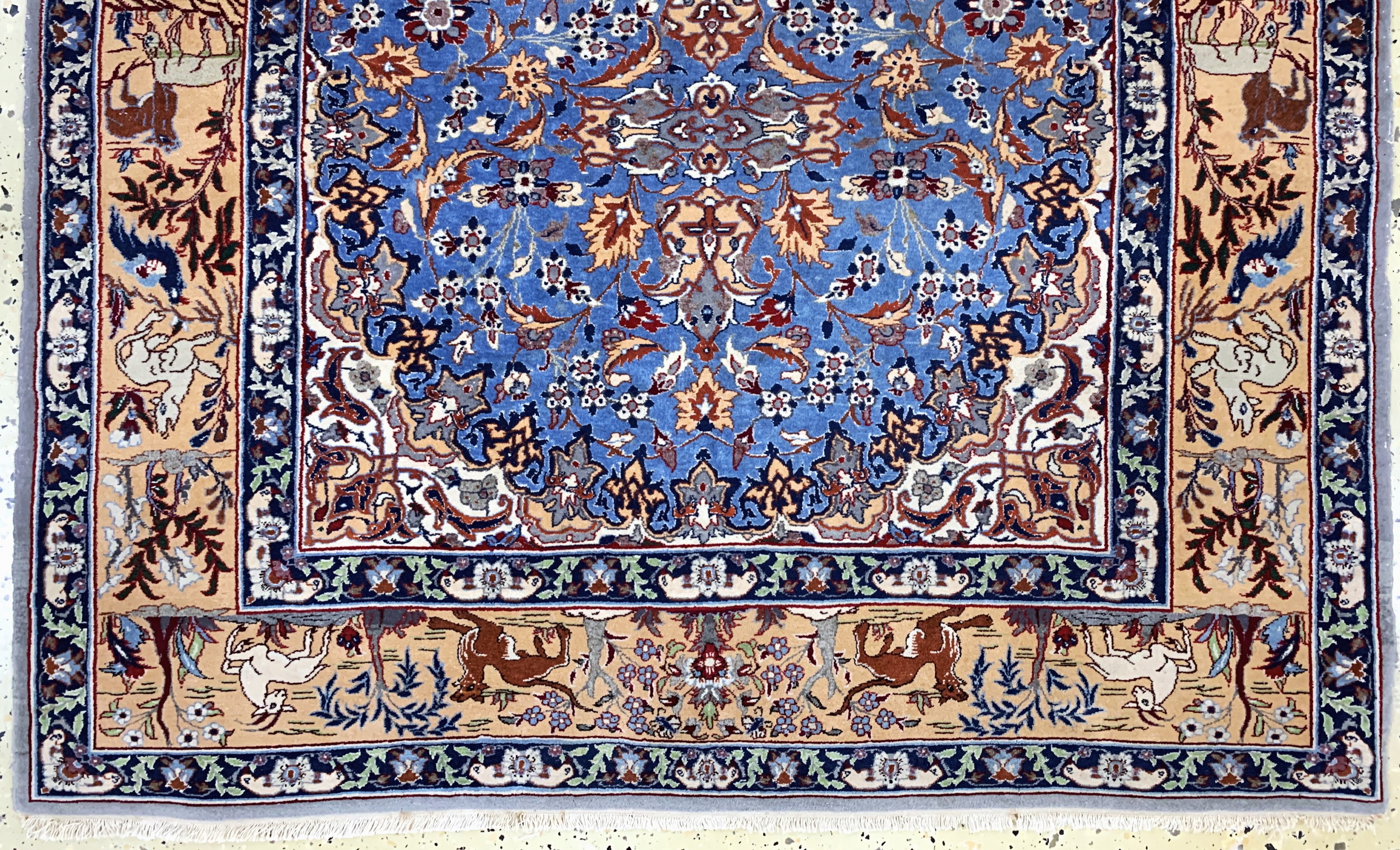 Detail c: Najafabad fein, Persien, Anfang 20.Jhd, Wolle auf Baumwolle, ca. 170 x 117 cm, EHZ: 2