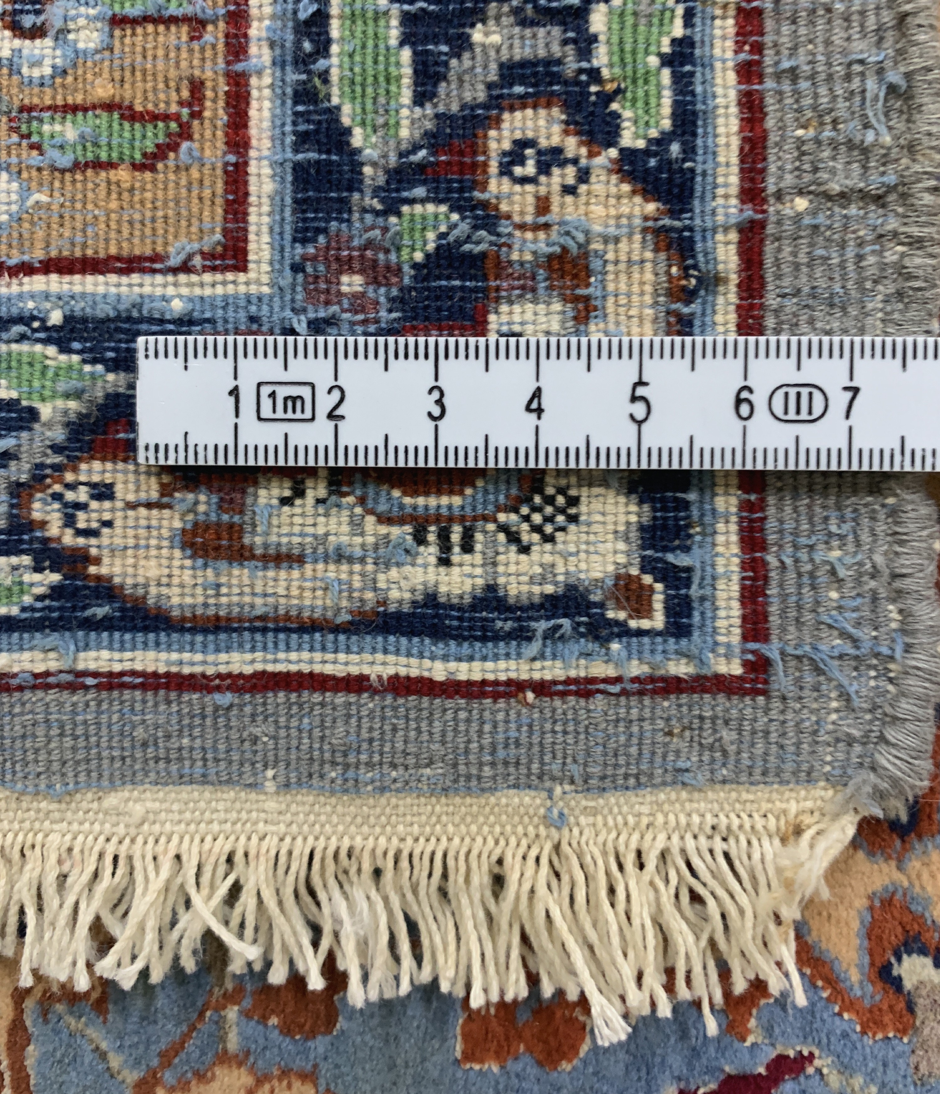 Detail e: Najafabad fein, Persien, Anfang 20.Jhd, Wolle auf Baumwolle, ca. 170 x 117 cm, EHZ: 2