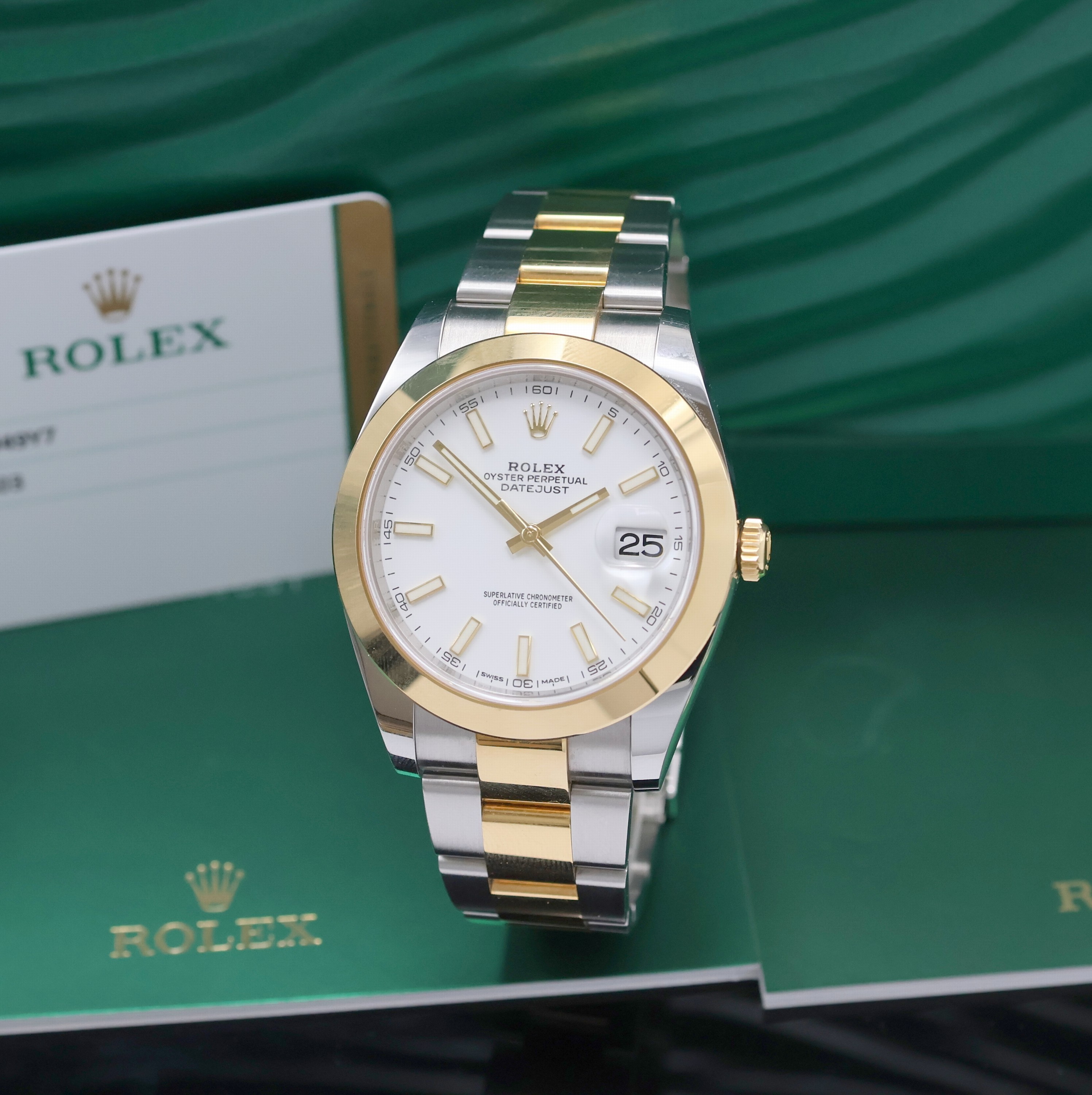 Image 27011219 - ROLEX Herrenarmbanduhr Oyster Perpetual Datejust 41 Referenz 126303, Automatik, ...
