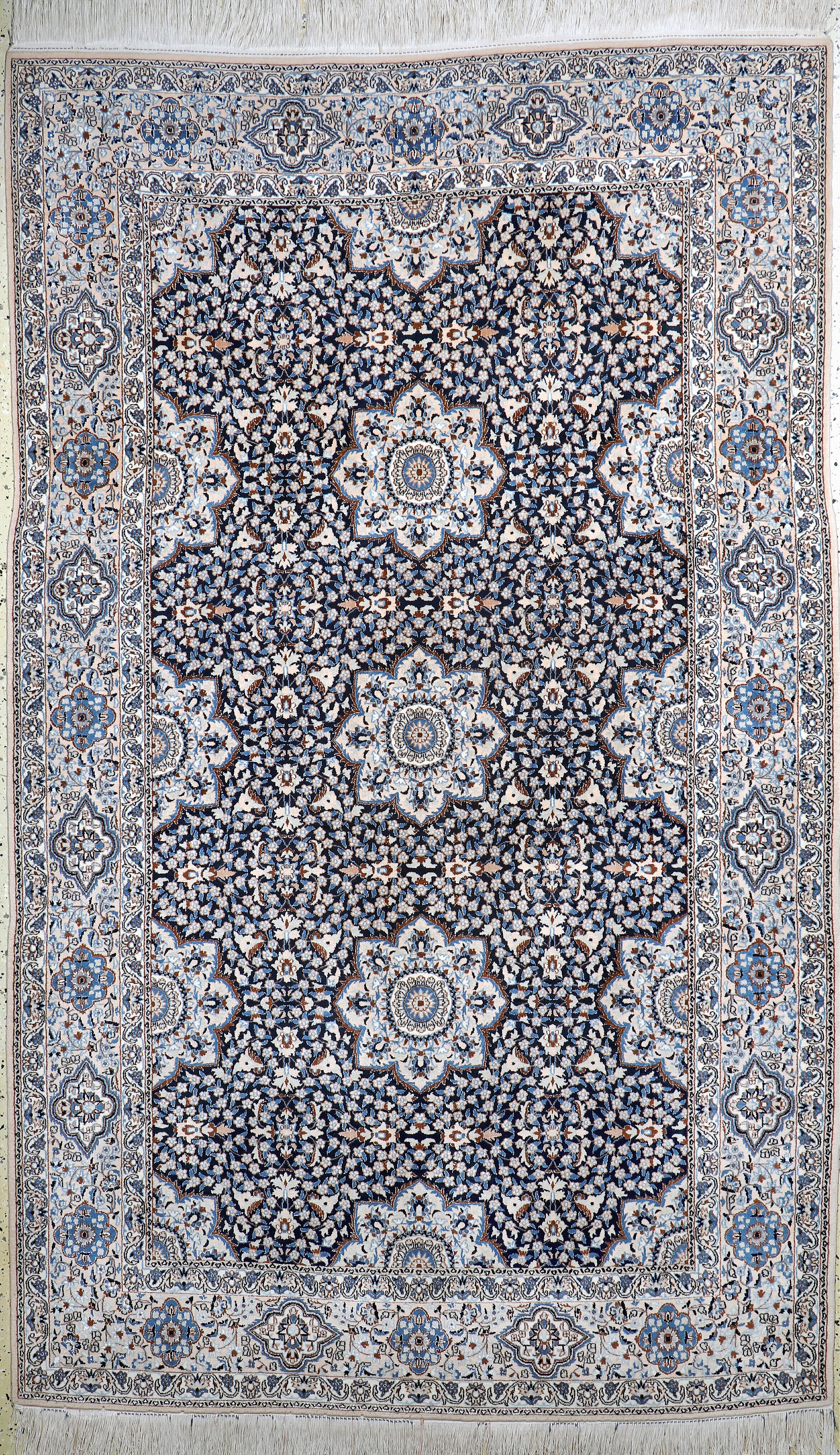 Image 27011257 - Nain fein(9 La), Persien, Ende 20.Jhd, Korkwolle mit Seide, ca. 280 x 170 cm, ca. ...