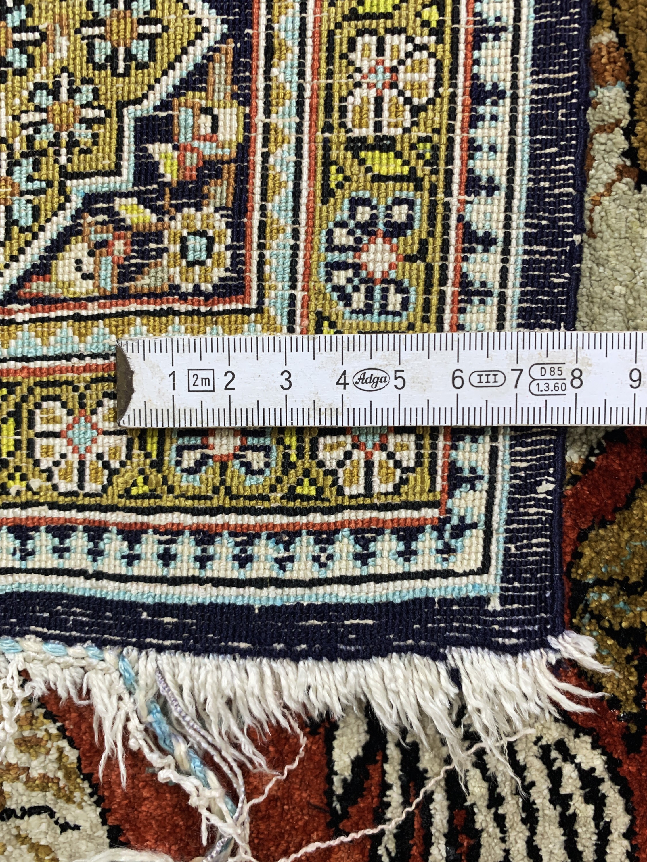Detail g: Ghom Seide"Jagd-Motiv", Persien, Mitte 20.Jhd, reine Naturseide, ca. 205 x 140 cm, EHZ: 2