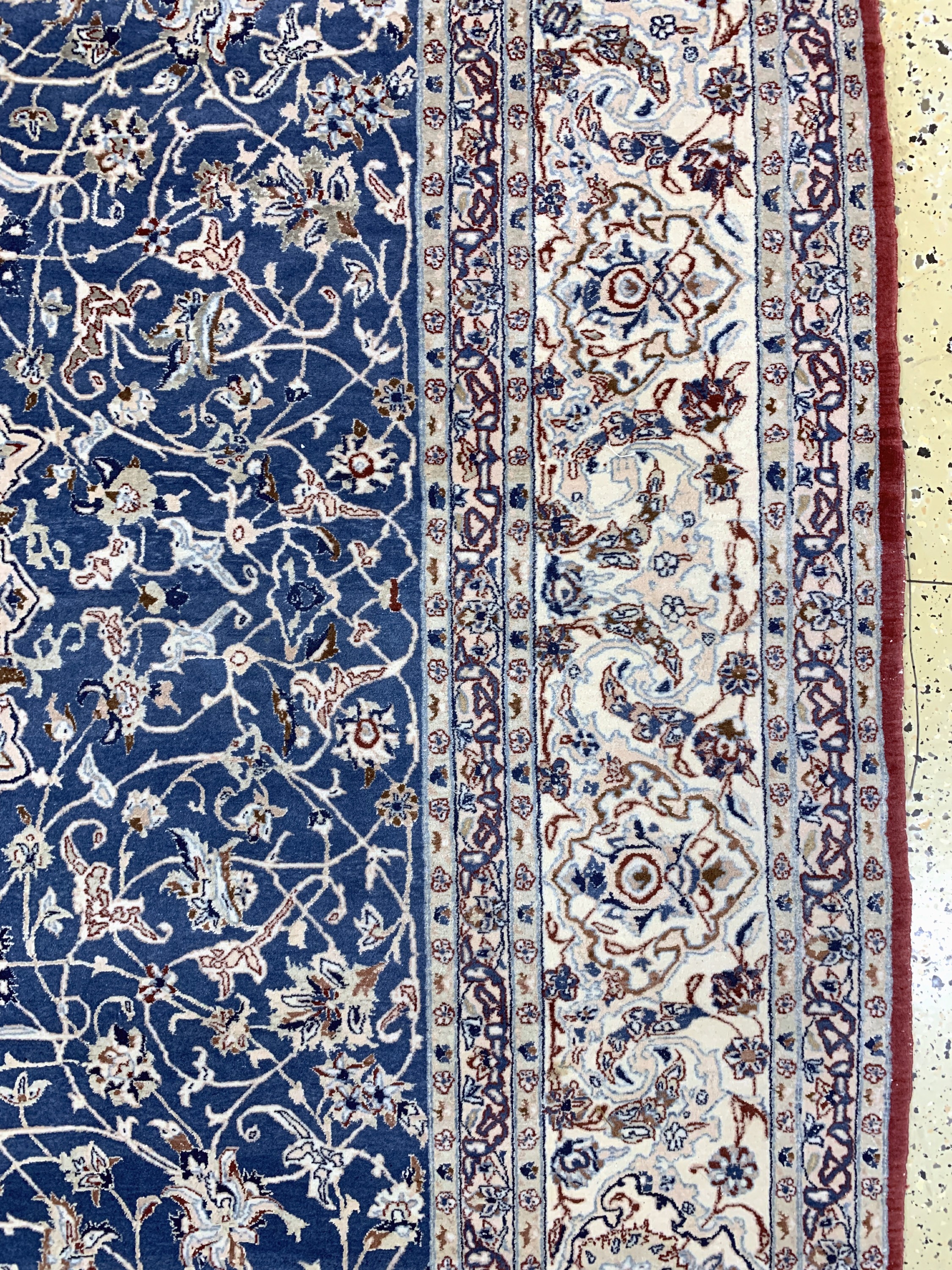 Detail f: Nain"Tudeschk"fein, Persien, Anfang 20.Jhd,Korkwolle mit Seide, ca. 337 x 207 cm, EHZ: 2