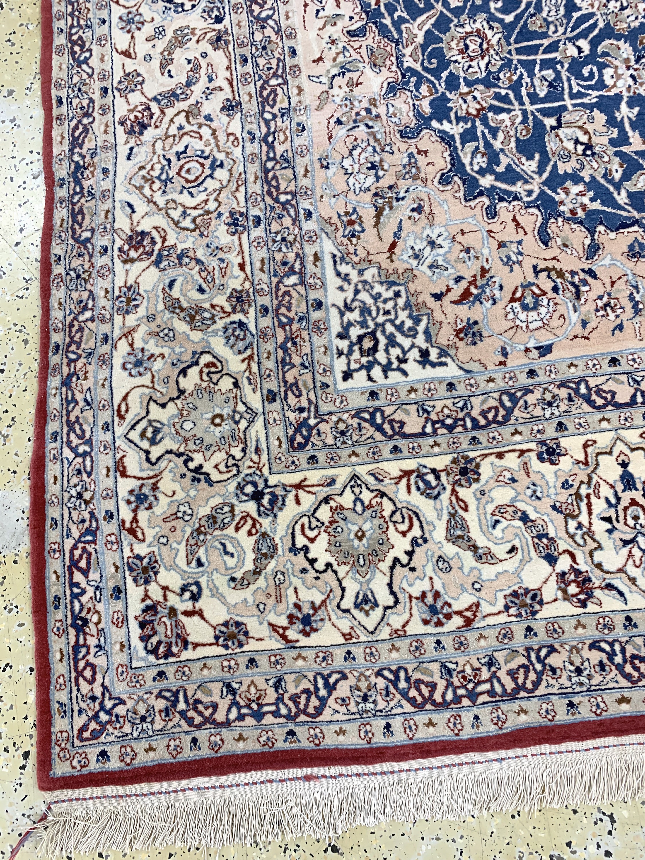 Detail i: Nain"Tudeschk"fein, Persien, Anfang 20.Jhd,Korkwolle mit Seide, ca. 337 x 207 cm, EHZ: 2