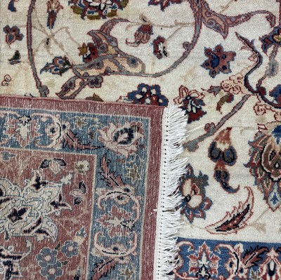 27011203e - Esfahan antik, Persien, um 1900, Korkwolle auf Baumwolle, ca. 235 x 145 cm, ...