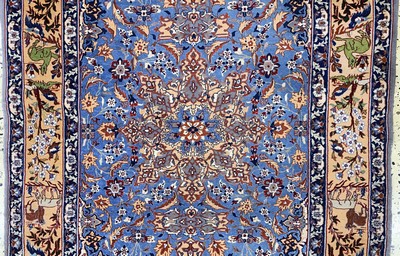 27011210b - Najafabad fein, Persien, Anfang 20.Jhd, Wolle auf Baumwolle, ca. 170 x 117 cm, EHZ: 2 ...