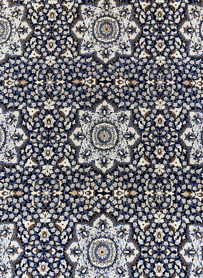 27011257c - Nain fein(9 La), Persien, Ende 20.Jhd, Korkwolle mit Seide, ca. 280 x 170 cm, ca. ...