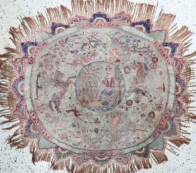 Image Antiker Kayseri Türkei, ´Metallbrokat´, 19.Jhd, merzerisierte Baumwolle, ca. 130 x ...